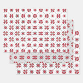 ラトビア朝SUN幾何学的パターンV ラッピングペーパーシート