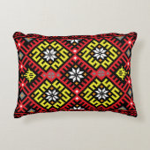 ラトビア民族誌学的デザイン アクセントクッション (正面)