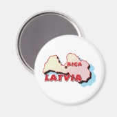 ラトビア磁石 マグネット (正面/裏面)