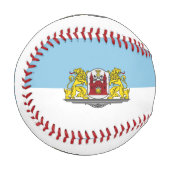 ラトビア野球・リガ国旗 野球ボール (正面左)