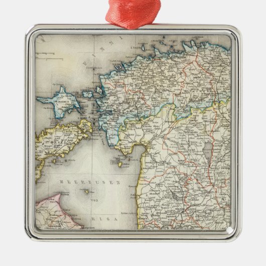 ラトビア、エストニア メタルオーナメント (正面)