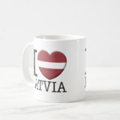 ラトビア コーヒーマグカップ (正面左)