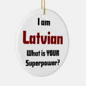 ラトビア セラミックオーナメント (右)