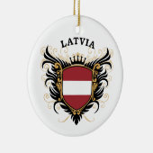 ラトビア セラミックオーナメント (右)