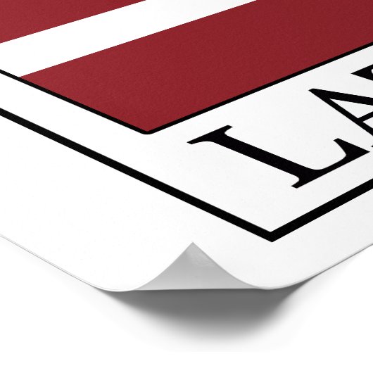 ラトビア ポスター (角)