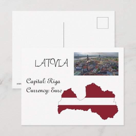 ラトビア ポストカード (正面/裏面)