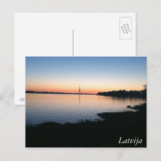 ラトビア ポストカード (正面/裏面)