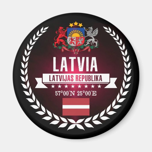 ラトビア マグネット (正面)