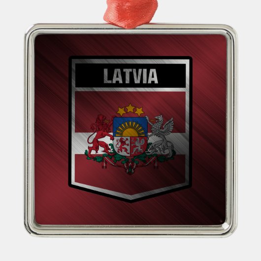 ラトビア メタルオーナメント (正面)