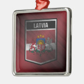 ラトビア メタルオーナメント (左)