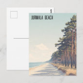 ラトビア　ユールマラビーチ旅行 ポストカード (正面/裏面)