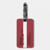 ラトビア ラゲッジタグ (裏面縦)