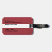 ラトビア ラゲッジタグ (裏面横)