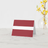 ラトビア（ラトビア）フラグ カード (黄色い花)