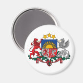 ラトビア、ラトビア マグネット (正面/裏面)