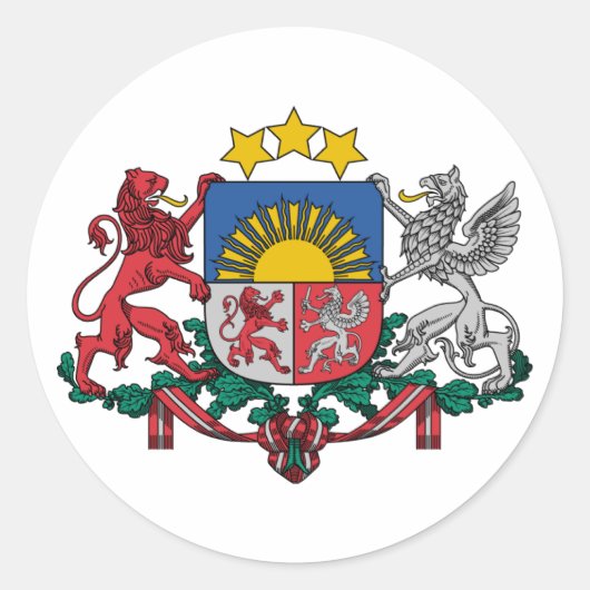 ラトビア、ラトビア ラウンドシール (正面)