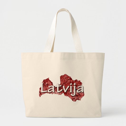 ラトビア ラージトートバッグ (正面)