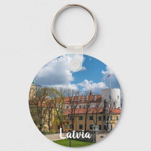 ラトビア、リガのリガ城 キーホルダー (正面)