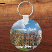 ラトビア、リガのリガ城 キーホルダー (正面)