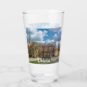 ラトビア、リガのリガ城 タンブラーグラス (裏面)