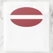 ラトビア 楕円形シール (バッグ)