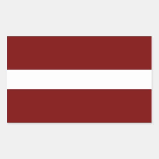 ラトビア 長方形シール (正面)