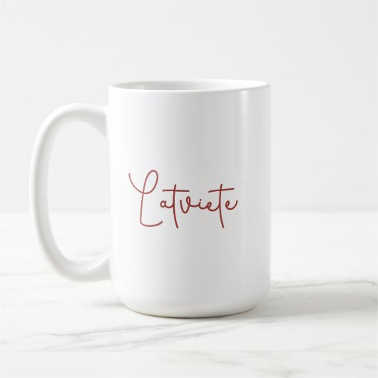 ラトビエ コーヒーマグカップ (左)