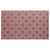 ラトビ伝統的アの赤と白デザインパターン ファブリック (ヤード)