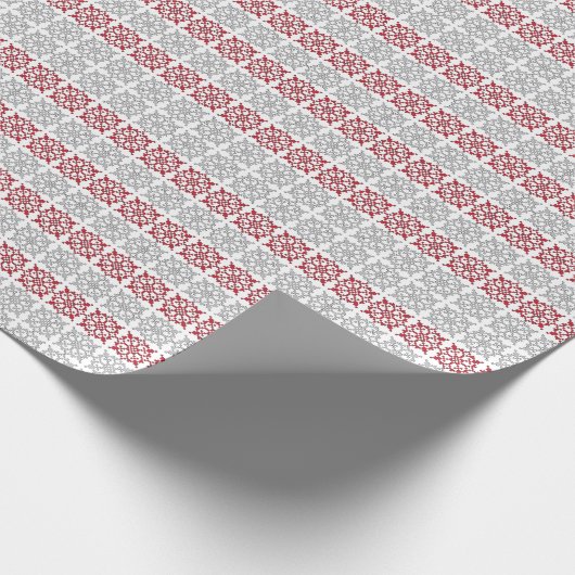 ラトビ伝統的アのSUN符号幾何学模様I ラッピングペーパー (角)