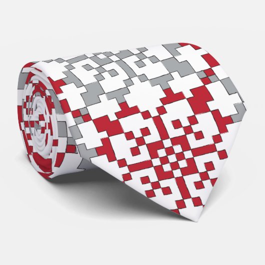 ラトビ伝統的アのSUN符号幾何学模様III ネクタイ (ロール)