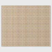 ラトビ伝統的アのSUN符号幾何学模様V ラッピングペーパー (フラット)