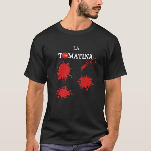 ラトマティナトマテンフェストトマテンフェエールスペイン Tシャツ (正面)