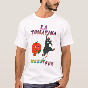 ラトマティナメッシーおもしろい – ブニョールスペインギフトバレンシア Tシャツ