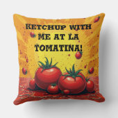 ラトマパーソナライズされたティナ – カスタムトマトフェスティバル クッション (裏面)
