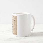 ラトラヴィアタワールドプレミエールポスター(1853年) コーヒーマグカップ (正面右)