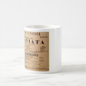 ラトラヴィアタワールドプレミエールポスター(1853年) コーヒーマグカップ (中央)