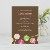 ラトルズガモダンールベビーシャワー招待状 招待状 (スタンド正面)