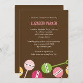 ラトルズガモダンールベビーシャワー招待状 招待状 (正面/裏面)