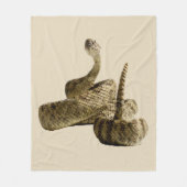 ラトルズナケのヘビの写真の毛布 フリースブランケット (正面)