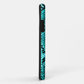 ラトルズナケスネークスキンレザーフェイクブルー Case-Mate iPhoneケース (裏面/右)