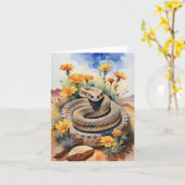 ラトルズナケ南西部の水彩 カード (黄色い花)