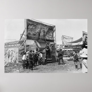 ラトルズナケ・ジョー・サイドショー， 1920s ポスター