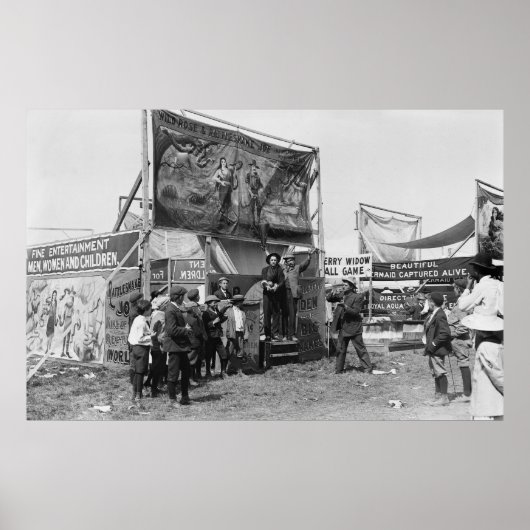 ラトルズナケ・ジョー・サイドショー， 1920s ポスター (正面)