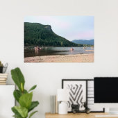 ラトルズネクレイクワシントンプリント ポスター (ホームオフィス)