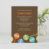 ラトルズボモダンーイベビーシャワー招待状 招待状 (スタンド正面)