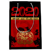 ラト中国のカスタム〔占星術の〕十二宮図ビッデイMGB ミディアムペーパーバッグ (正面)