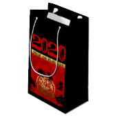 ラト中国のカスタム〔占星術の〕十二宮図ビッデイSGB スモールペーパーバッグ (裏面アングル)