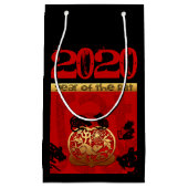 ラト中国のカスタム〔占星術の〕十二宮図ビッデイSGB スモールペーパーバッグ (正面)