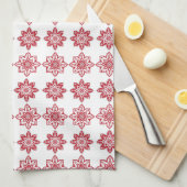 ラト伝統的ビアのSUN記号の幾何学的パターンIV キッチンタオル (四つ折り)