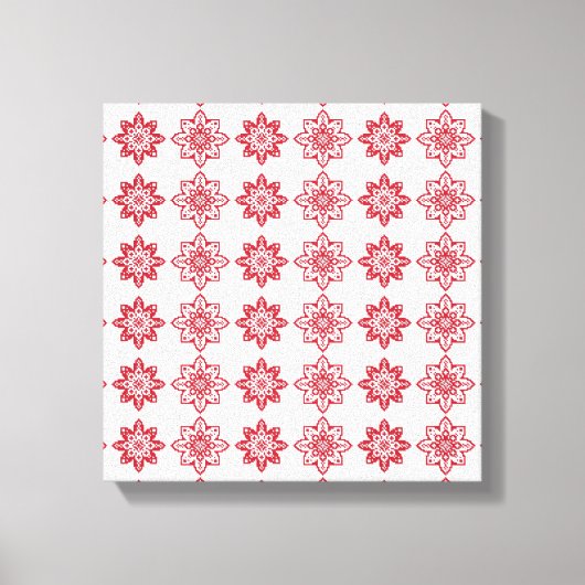 ラト伝統的ビアのSUN記号の幾何学的パターンIV キャンバスプリント (正面)